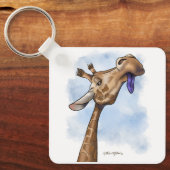 Porte-clés Condescending Giraffe Cartoon (Recto)