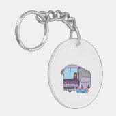 Porte-clés Conducteur de bus féminin (Devant gauche)