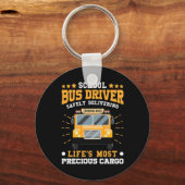 Porte-clés Conducteur de bus scolaire en toute sécurité (Recto)