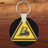 Porte-clés Conducteur de chariots élévateurs Amusants Entrepô (Recto)