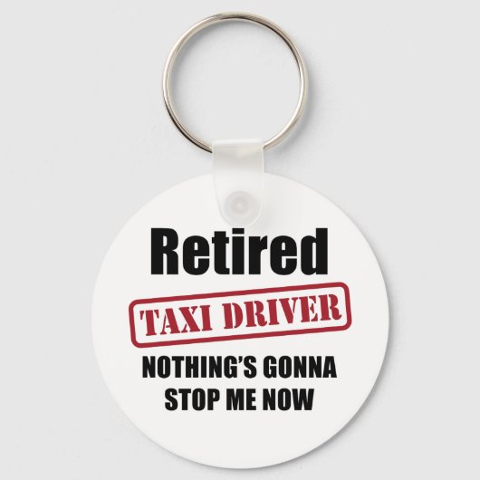 Porte-clés Conducteur de taxi à la retraite (Recto)