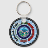 Porte-clés Conducteur de train personnalisé (Recto)