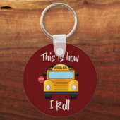 Porte-clés Conducteurs De Bus Scolaires Drôle, Mignonnes Comm (Recto)