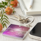 Porte-clés Conduis prudemment quelqu'un vous attend  (Devant Droit)