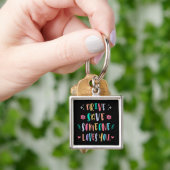 Porte-clés Conduisez en toute sécurité quelqu'un vous aime (main)