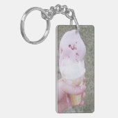 Porte-clés Cône de glace fondue et fille (Devant gauche)