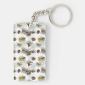 Porte-clés Cônes de pin d'automne (Dos)