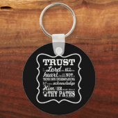 Porte-clés Confiance dans le Seigneur (Recto)