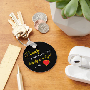 Porte-clés Confiance dans votre poche - Bague de slogan de be