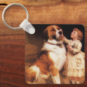 Porte-clés Confiance de Charles Burton Barber, Saint Bernard  (Recto)