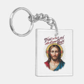 Porte-clés Confiance Divine : Jésus Encourageant la foi (Devant gauche)
