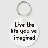 Porte-clés Confidence quote life sayings inspiring keychains (Recto)