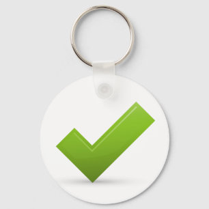 Porte-clés confirmer-679245 MARQUE DE CONTRÔLE VERT JOURNAL