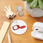 Porte-clés Confiture déversée Cute Jelly Rouge Jar