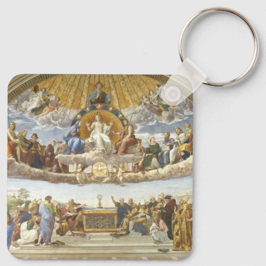 Porte-clés Conflit du Saint Sacrement, Raphael Sanzio (Dos)
