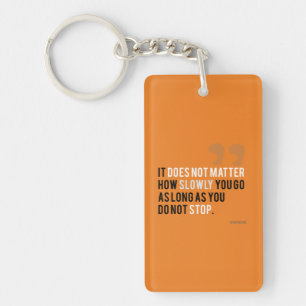 Porte-clés confucius citation motivationnelle inspiration ora