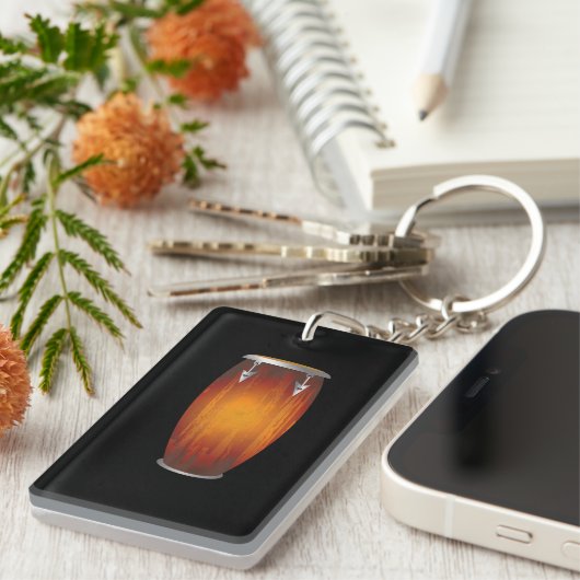 Porte-clés Conga tambours (Devant droit)