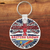Porte-clés Congo Congo Royaume-Uni British Tree (Verso)