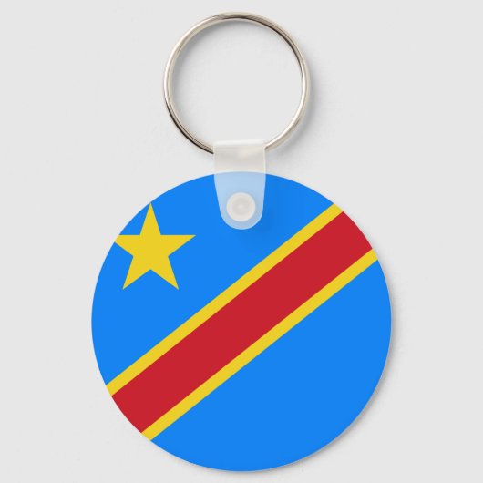 Porte-clés Congo - Drapeau République démocratique du Congo (Recto)