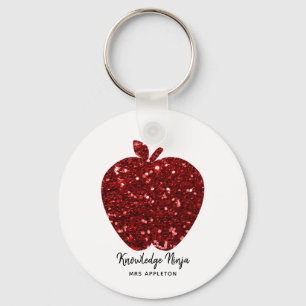 Porte-clés Connaissance Ninja Faux Parties scintillant Red Ap