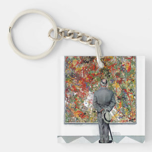 Porte-clés Connaisseur d'art par Norman Rockwell