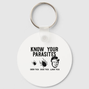 Porte-clés Connaissez vos parasites Anti-Trump Résiste T Shir