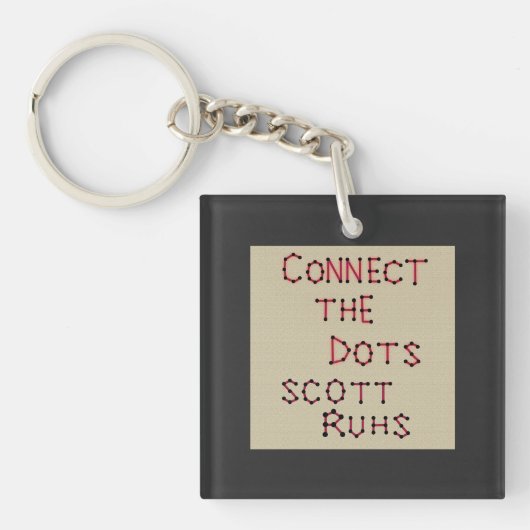 Porte-clés Connecter l'art de la couverture des points (Devant)