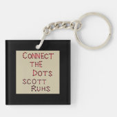 Porte-clés Connecter l'art de la couverture des points (Dos)