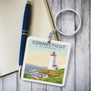 Porte-clés Connecticut vintage