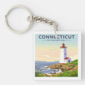 Porte-clés Connecticut vintage (Devant)