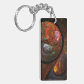 Porte-clés Connexion fluide Art Abstrait (Devant gauche)