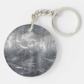 Porte-clés Connexion Gemini Zodiac style acier industriel (Dos)