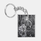 Porte-clés Connexion sauvage : Loup et fille (Devant gauche)