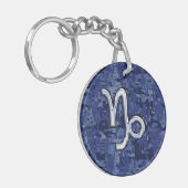 Porte-clés Connexion Zodiac Capricorne sur Camouflage numériq (Devant gauche)