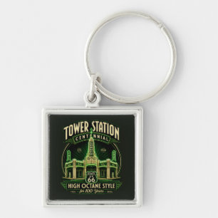 Porte-clés Conoco Shamrock Texas Voyage Souvenir