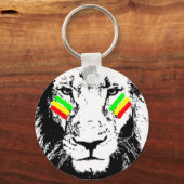 Porte-clés Conquérir Lion Rasta Porte - clé noir yeux (Recto)