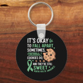 Porte-clés Conscience de santé mentale de cookie drôle (Recto)