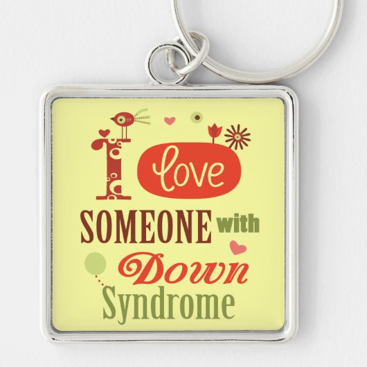 Porte-clés Conscience de syndrome de Down (Devant)