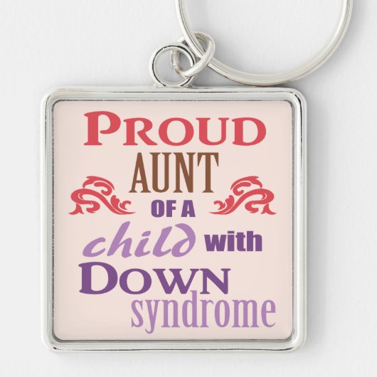 Porte-clés Conscience de syndrome de Down (Devant)
