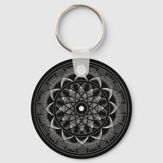 Porte-clés Conscience - Géométrie Sacrée Mandala (Recto)