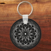 Porte-clés Conscience - Géométrie Sacrée Mandala (Recto)