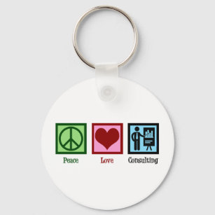 Porte-clés Conseil Peace Love