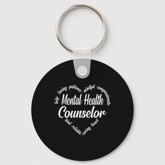 Porte-clés Conseiller en santé Langue du coeur Cloud (Recto)