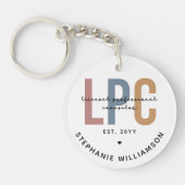 Porte-clés Conseiller professionnel autorisé LPC personnalisé (Devant)