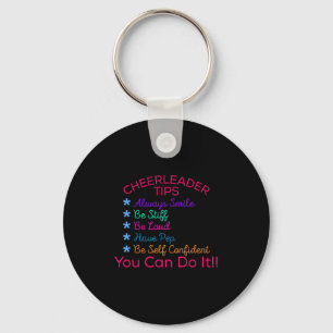Porte-clés Conseils de pom-pom girl Motivational Cheer T Shir