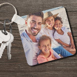 Porte-clés Conservation de votre photo de famille<br><div class="desc">Concevez un garde-robe personnalisé avec ce porte - clé recto-verso personnalisé, offrant de la place pour deux de vos photos préférées. Bien qu’il soit idéal pour les photos de famille, vous pouvez facilement les remplacer par des photos d’amis, d’animaux de compagnie ou de souvenirs chéris comme des vacances. Ce porte...</div>