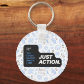 Porte-clés Conservation des océans Sensibilisation à la pollu (Recto)