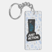 Porte-clés Conservation des océans Sensibilisation à la pollu (Devant gauche)