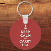 Porte-clés Conserver calme et transporter HCl (Verso)