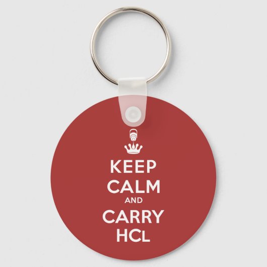 Porte-clés Conserver calme et transporter HCl (Verso)